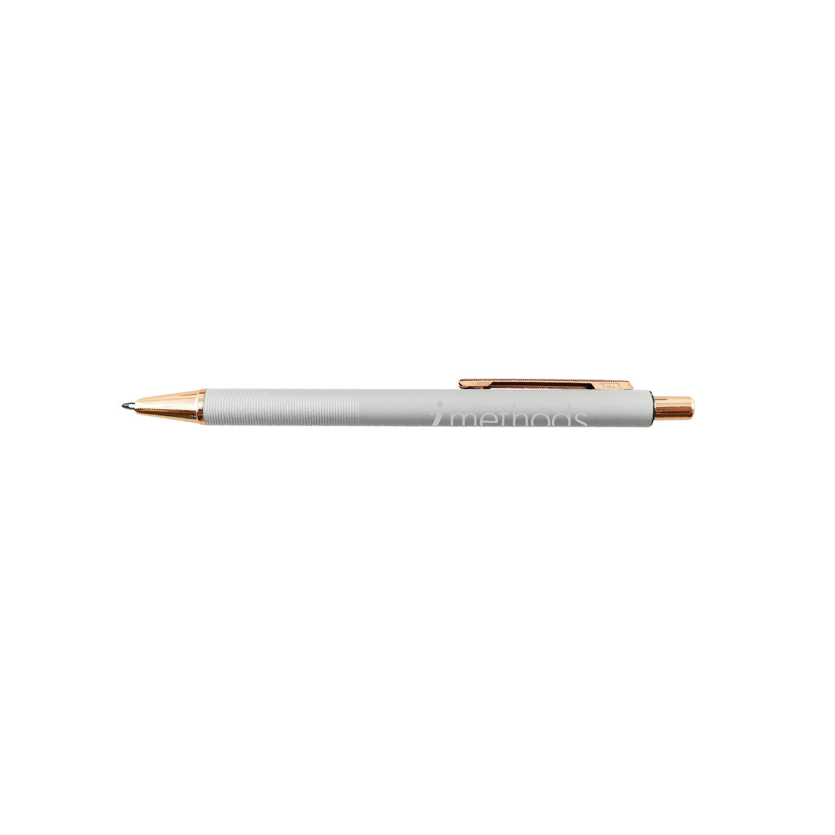 iMethods Pen - White with Rose Gold Accent
